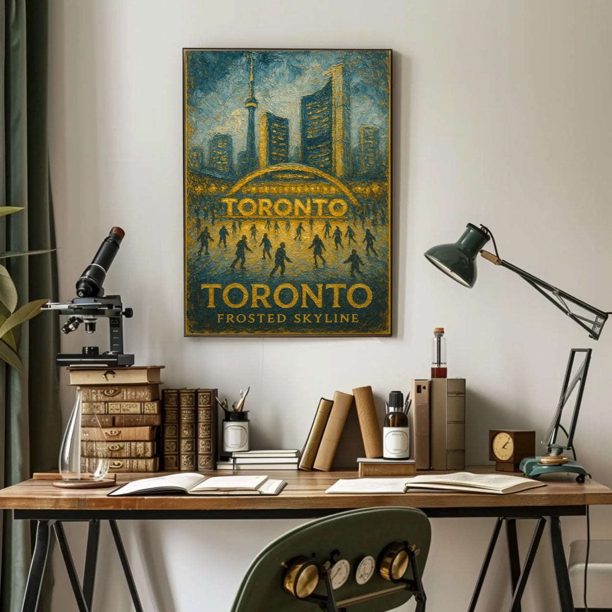 Toronto Frosted Skyline Poster