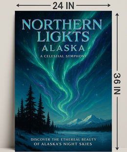 Northern Lights Alaska Poster PosterGoat