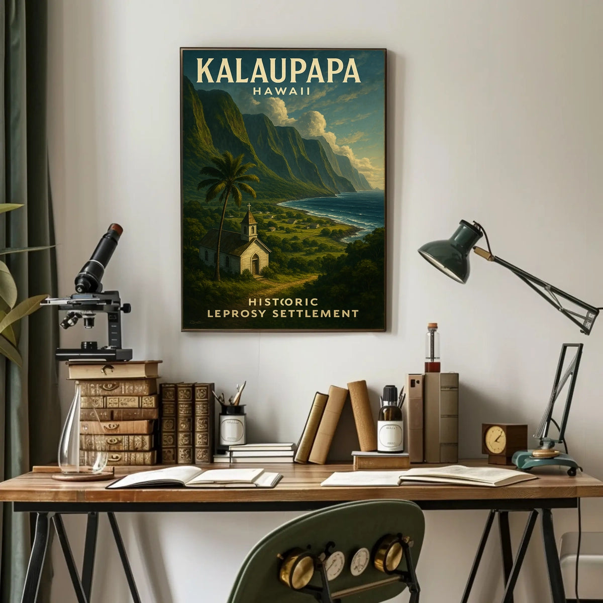 Kalaupapa Historic Leprosy Settlement Poster