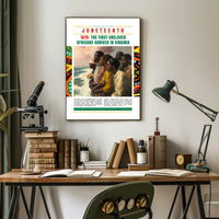 Black History Arrival Commemorative Art Print - Heritage Poster