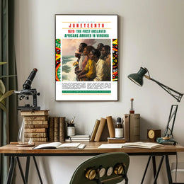 Black History Arrival Commemorative Art Print - Heritage Poster