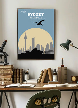 Visit Sydney Australia Travel Poster