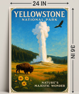 Yellowstone National Park Nature's Majestic Wonder Poster PosterGoat