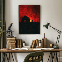 Haunting Silhouette Horror Scene Artistic Poster PosterGoat