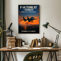 Grumman F-14 Tomcat Wings Out, Claws Ready Poster PosterGoat