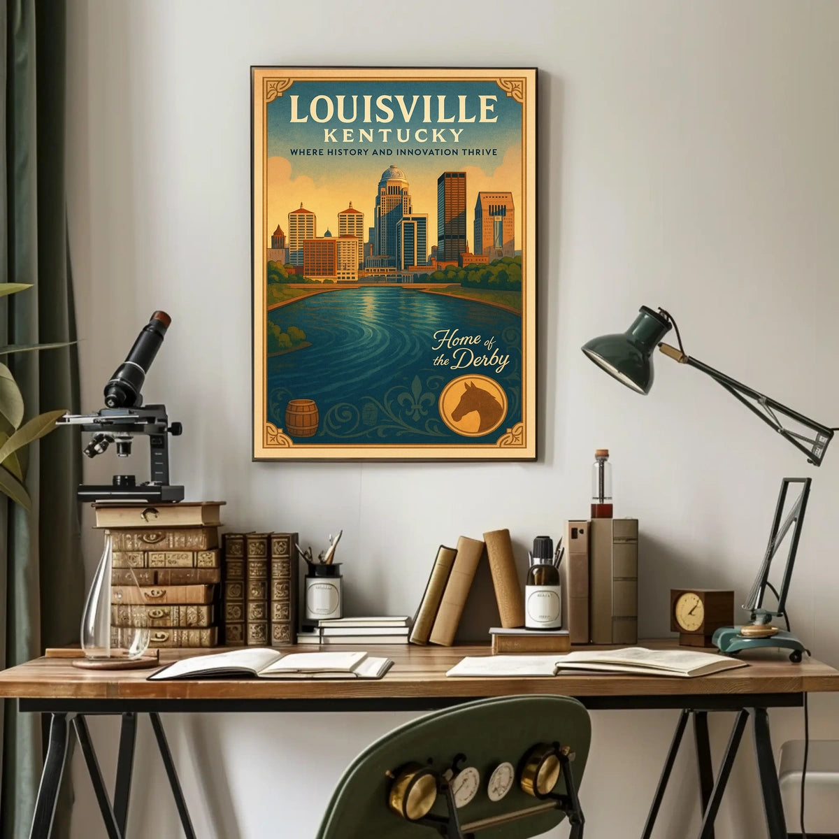 Louisville, Kentucky Where History and Innovation Thrive Poster