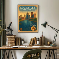 Louisville, Kentucky Where History and Innovation Thrive Poster