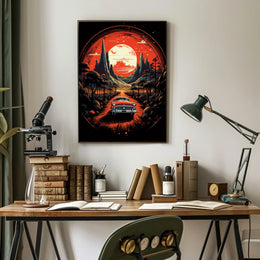 Journey Through a Cosmic Landscape Poster