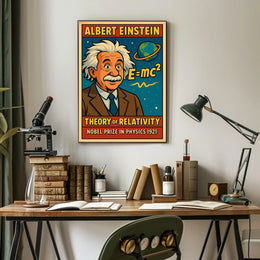 Einstein Relativity Vintage Science Inspiring Museum Quality Decor Science Lovers Wall Poster