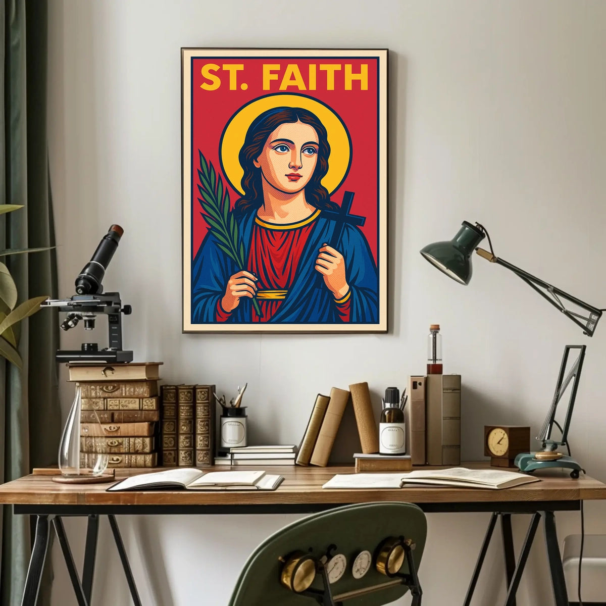 St. Faith Iconography Poster