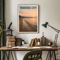 Traverse City Sunset Poster