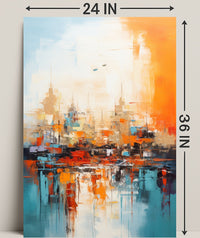 Abstract Cityscape Abstract Poster