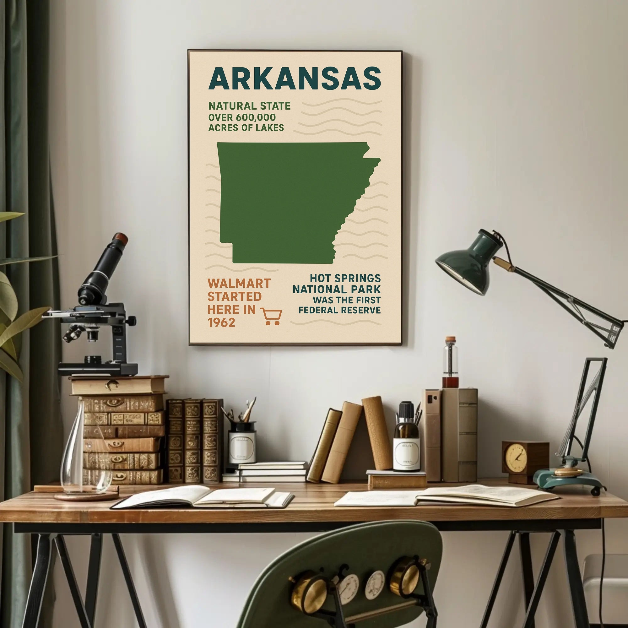 Arkansas The Natural State Poster