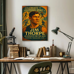 Celebrate the Legendary Spirit Jim Thorpe Poster