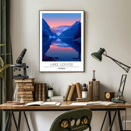 Lake Louise Tranquility Travel Art Poster