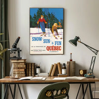 Snow, Sun, Fun In Québec Poster