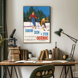Snow, Sun, Fun In Québec Poster