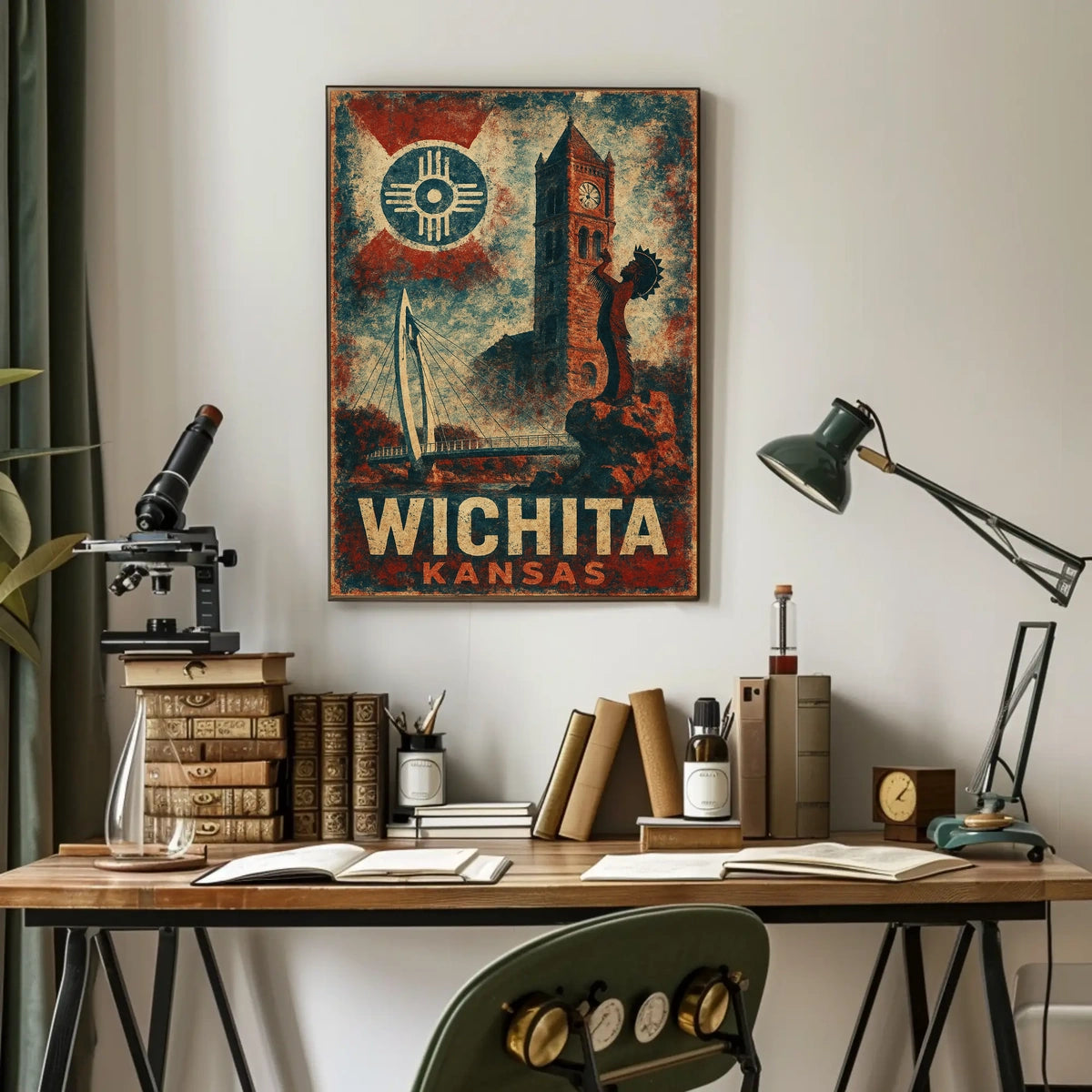 Wichita Heritage Vintage City Pride Poster