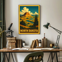 North Dakota Landscape Poster