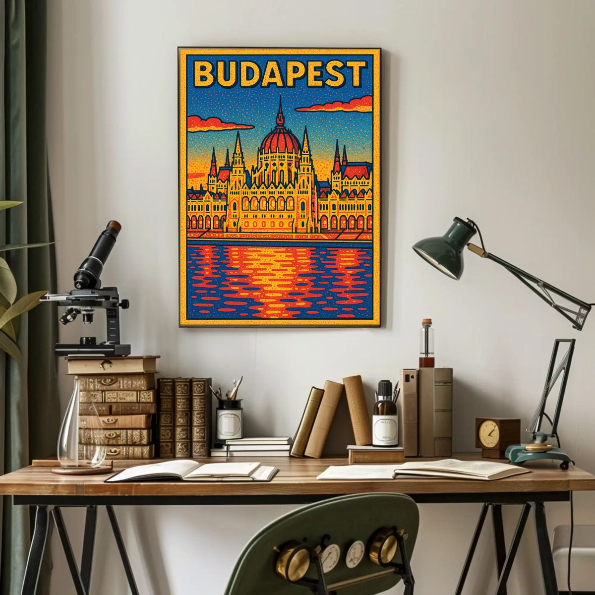 Budapest Architectural Art Poster