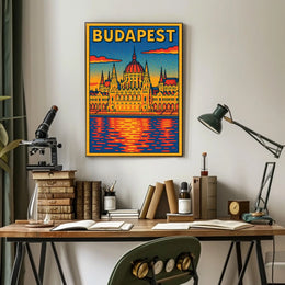 Budapest Architectural Art Poster