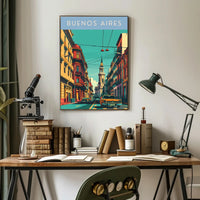 Buenos Aires Street Scene Poster
