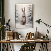 Winter Wonderland Hare Poster