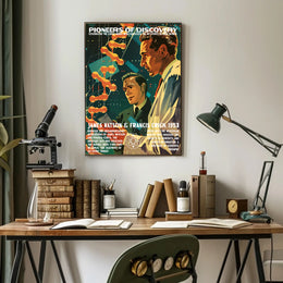 DNA Double Helix Discovery Commemorative Educational Poster