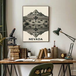 Nevada Landscape Reflection Poster
