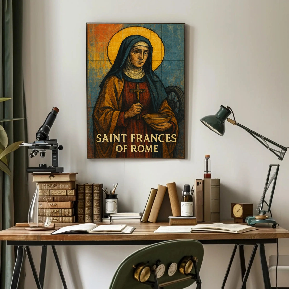 Saint Frances Of Rome Poster