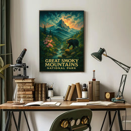 Great Smoky Mountains Scenic Poster Wall Art