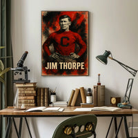 Jim Thorpe Legendary Athlete Poster