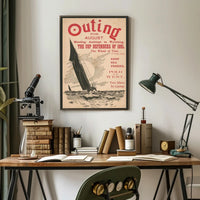 Outing Magazine August Issue Poster PosterGoat
