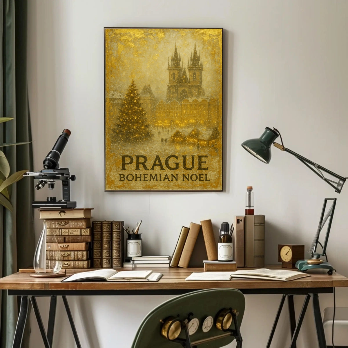 Prague Bohemian Noël Poster