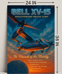 Bell XV-15 Revolutionizing Vertical Flight Poster PosterGoat