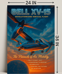 Bell XV-15 Revolutionizing Vertical Flight Poster PosterGoat