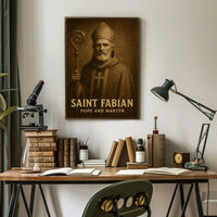 Saint Fabian Pope And Martyr Poster