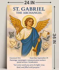 St. Gabriel the Archangel Poster PosterGoat