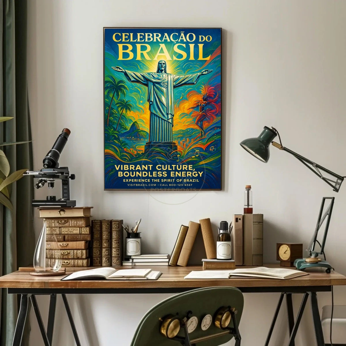 Celebration of Brazil vibrant cultural heritage poster