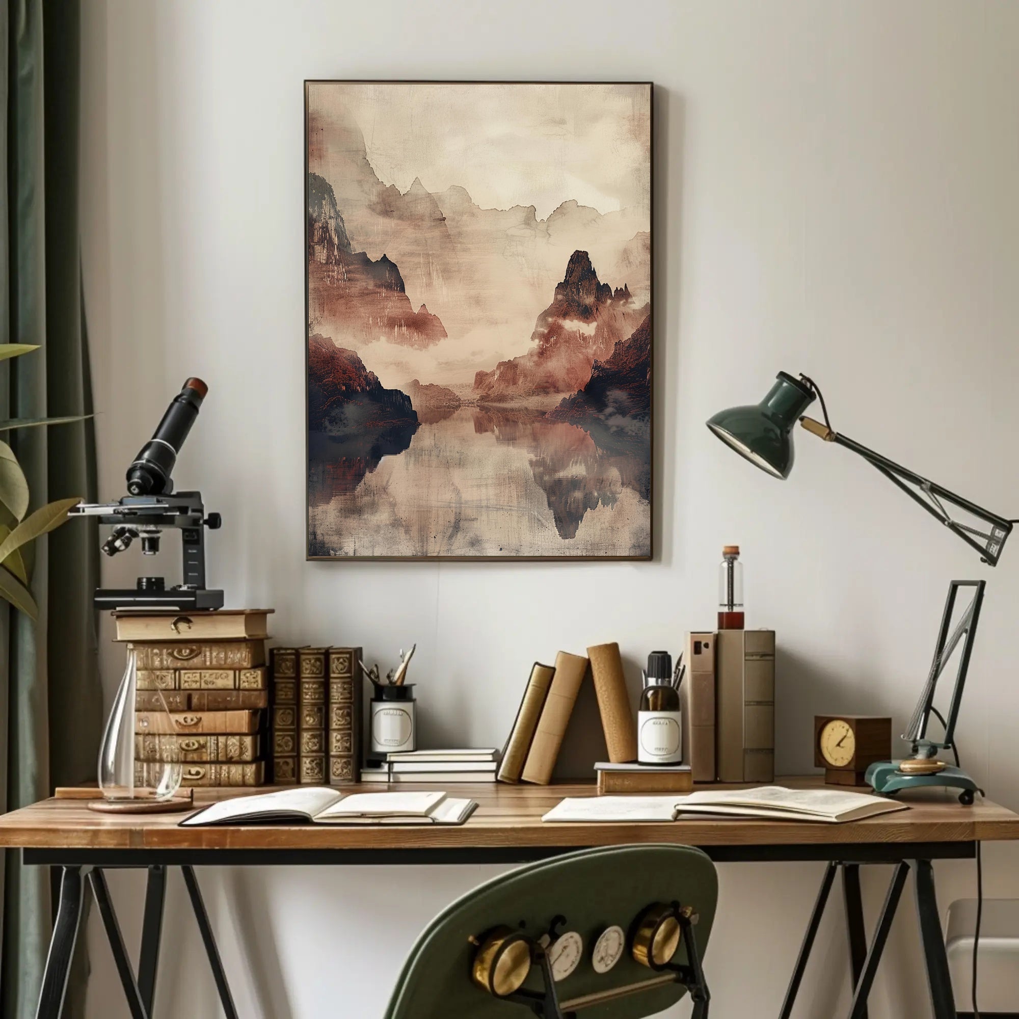 Mystical Mountain Landscape Poster