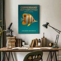 Copperband Butterflyfish Poster PosterGoat