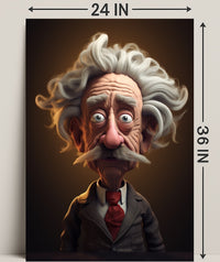 Whimsical Professor Character Poster PosterGoat