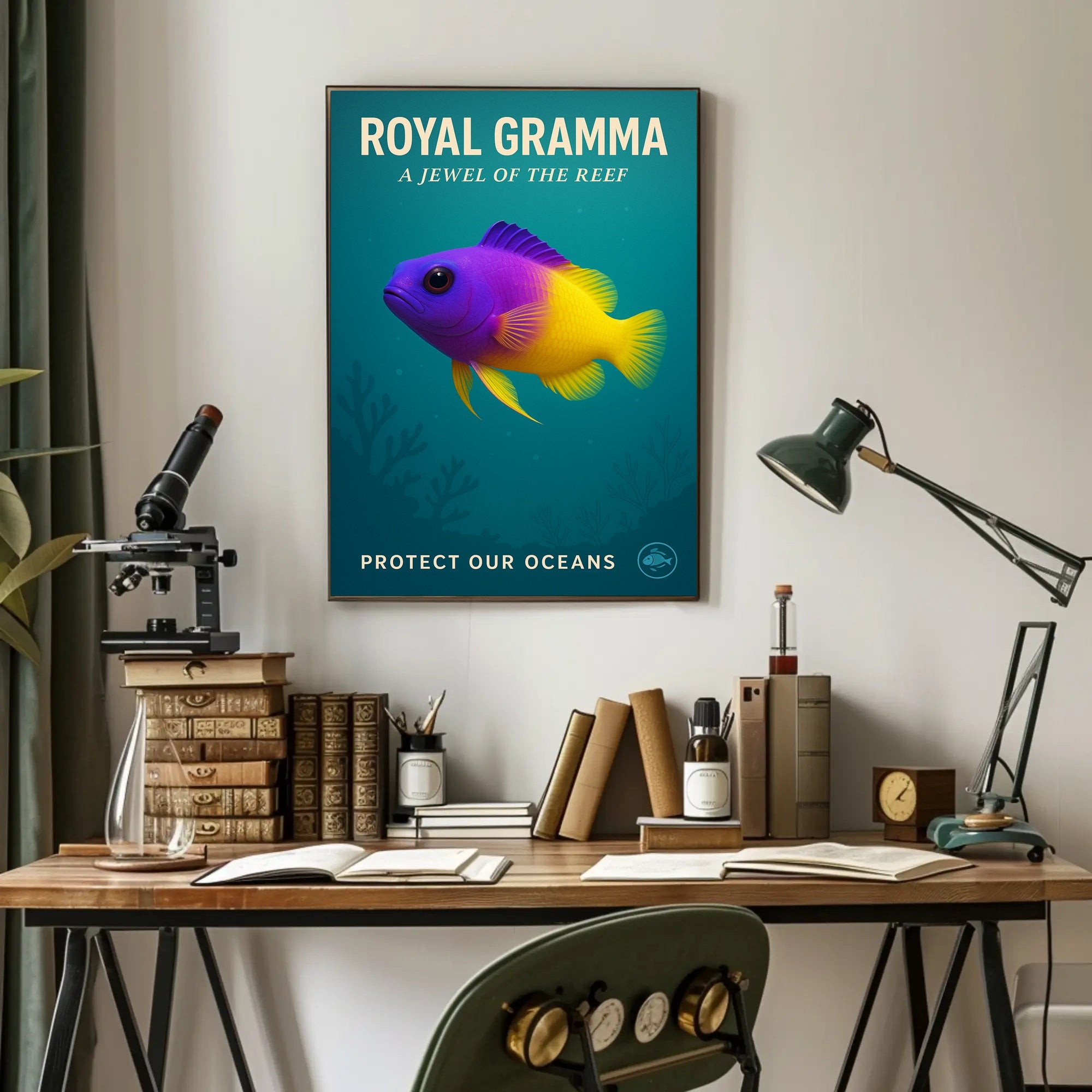 Royal Gramma A Jewel of the Reef Poster PosterGoat