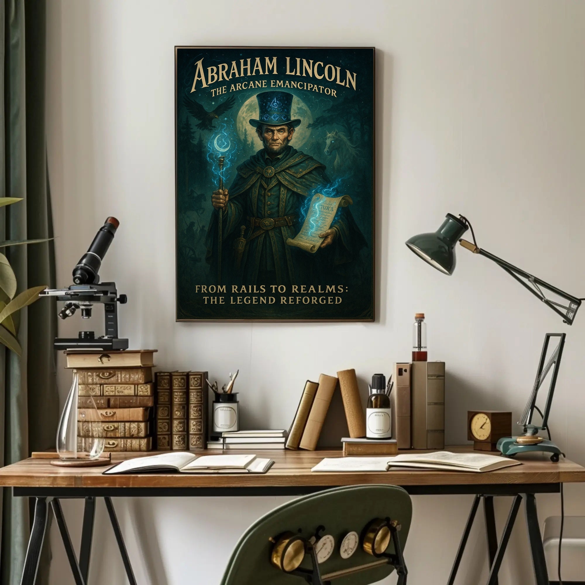 Abraham Lincoln The Arcane Emancipator Poster PosterGoat