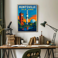 Huntsville Landmarks Poster