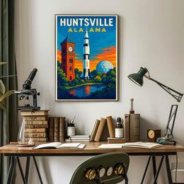 Huntsville Landmarks Poster