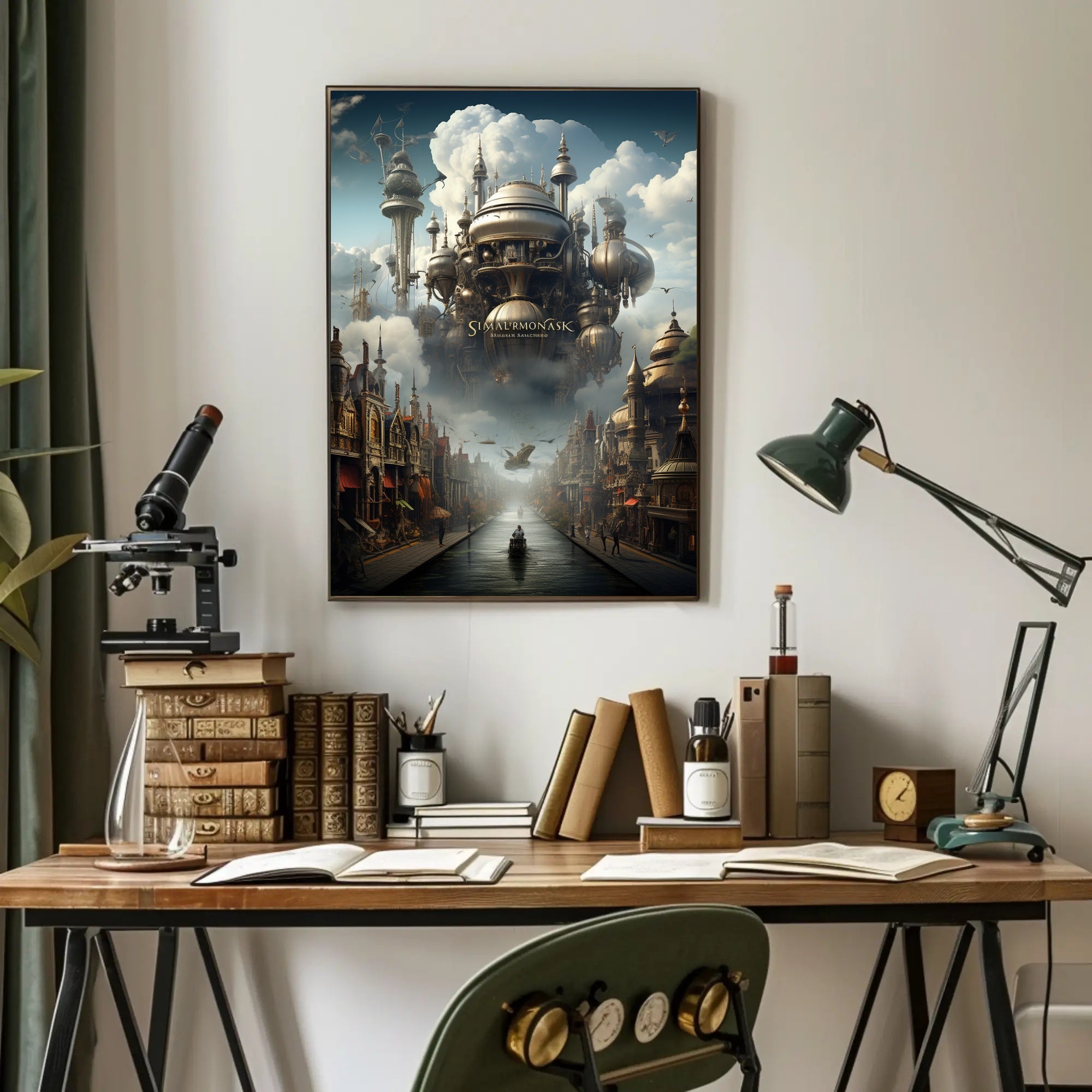 SimalRmonask A Steampunk Vision Poster