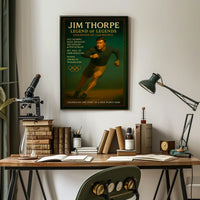 Jim Thorpe Legendary Sports Hero Poster
