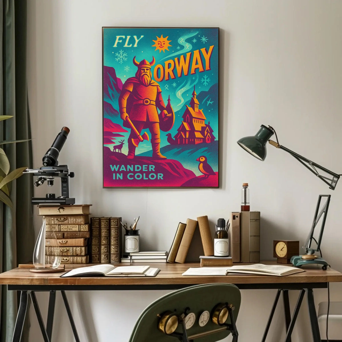 Explore Norway Wander in Color Poster