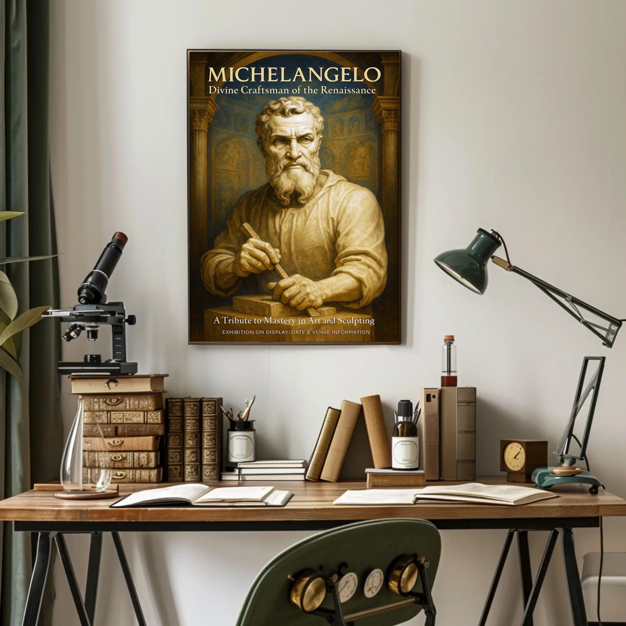 Michelangelo Divine Craftsman of the Renaissance Poster PosterGoat